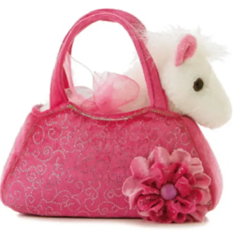 Toys>7" Pony Pet Carrier Fancy Pal Purse Plush Stuffed Animal - Your Source for Gaming Essentials
