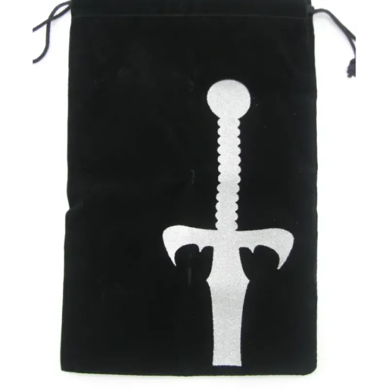 Dice>6.25" x 9" Drawstring Dice Bag: Sword - Your Source for Gaming Essentials