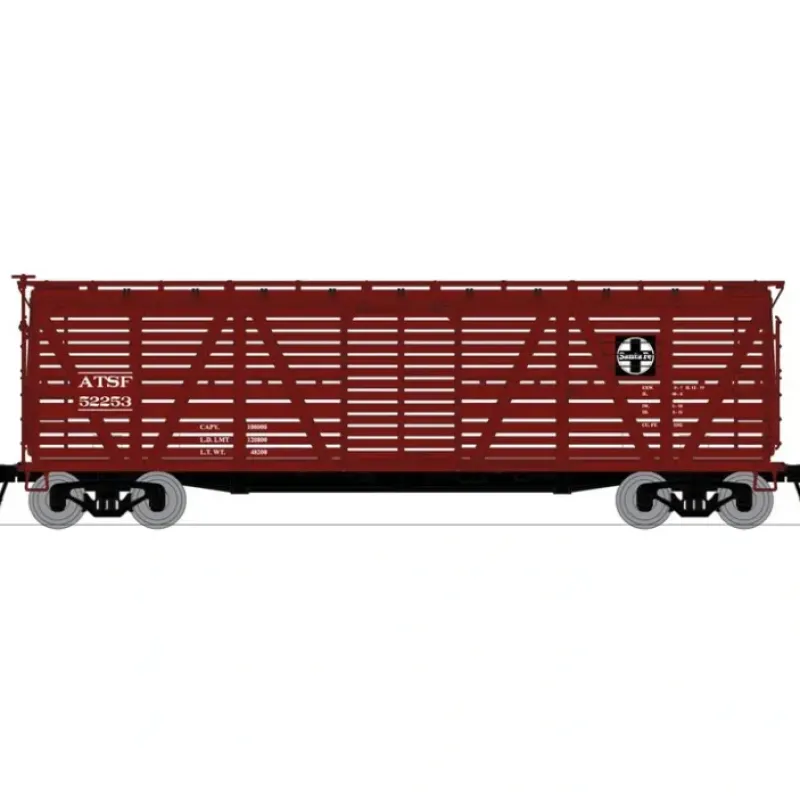 Discount Broadway Limited 3370 N Santa Fe PRR K7 Stock Car No Sound (Pack of 4) - Your Source for Gaming Essentials Trains
