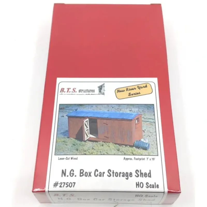 Discount BTS 27507 HO Scale N.G Box Car Storage Shed Laser-Cut Wood Kit MT/Box - Your Source for Gaming Essentials Trains