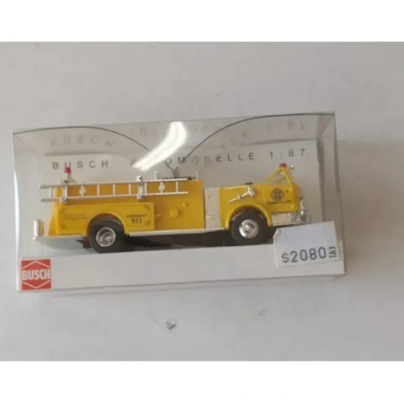 Outlet Busch 46012 1:87 LaFrance Pumper Open Yellow Fire Truck - Your Source for Gaming Essentials Trains
