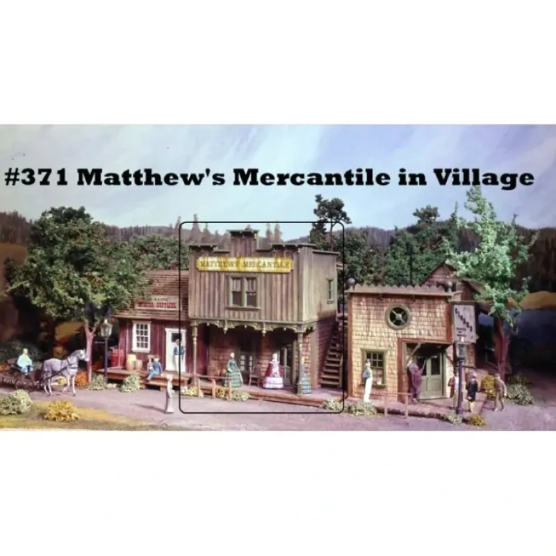 Clearance Campbell Scale Models 371 HO Matthews' Mercantile Kit - Your Source for Gaming Essentials Trains