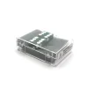 Dice>Case of 2 Large 19mm Transparent Non-Precision Dice - Green with White Pips - Your Source for Gaming Essentials