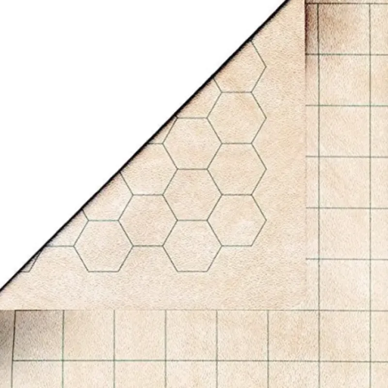 Board Games>Chessex Mondomat - RPG Reversible Vinyl Mat 54" x 102" with 1" Squares/Hexes - Your Source for Gaming Essentials