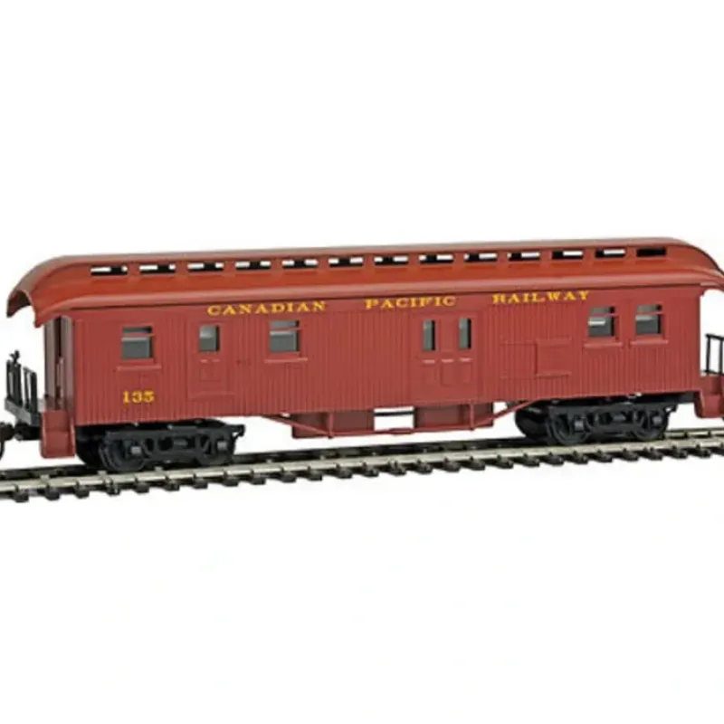 Outlet Con-Cor 15711 HO Canadian Pacific 1880s Wood Open-Platform Baggage-RPO #135 - Your Source for Gaming Essentials Trains