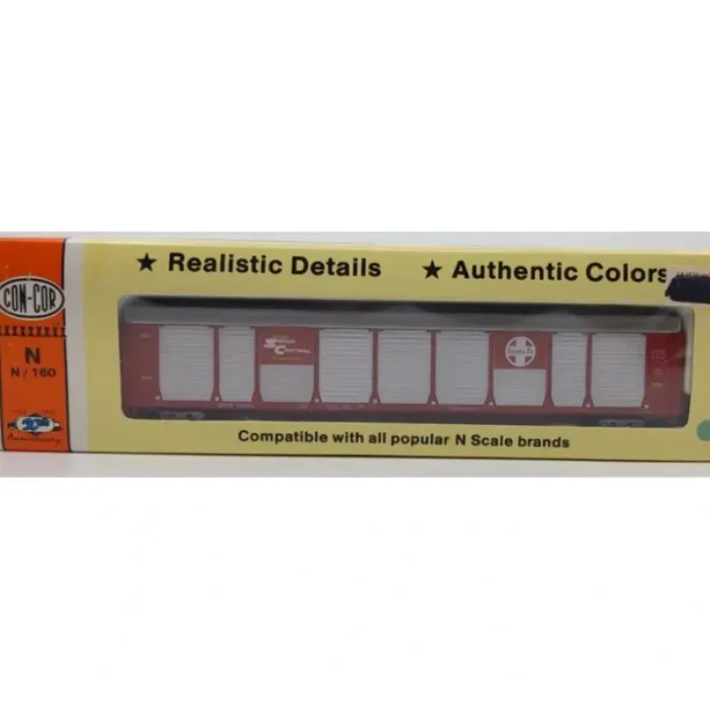 Con-Cor 0001-603020 N Scale Tri-Level Santa Fe Auto Rack Car #84342 NIB - Your Source for Gaming Essentials Trains
