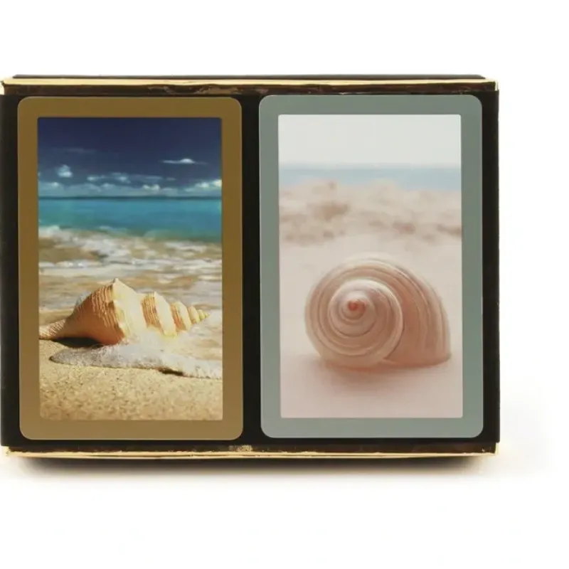 Cards>Congress Seashells Jumbo Index Bridge Playing Cards - 2 Deck Set - Your Source for Gaming Essentials