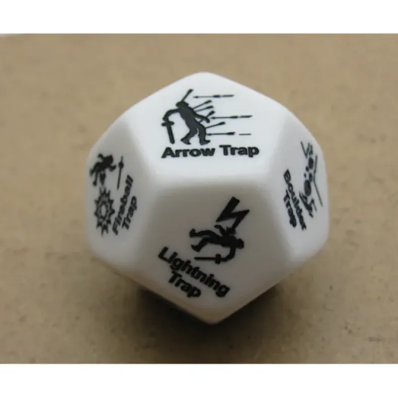 Dice>Custom Engraved 28mm D12 RPG D&D Dice - Trap Dice - Your Source for Gaming Essentials
