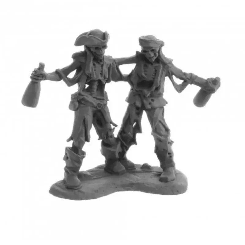 Tabletop Miniatures>Drunken Skeleton Pirates #04058 Dark Heaven Legends Unpainted Metal Figures - Your Source for Gaming Essentials