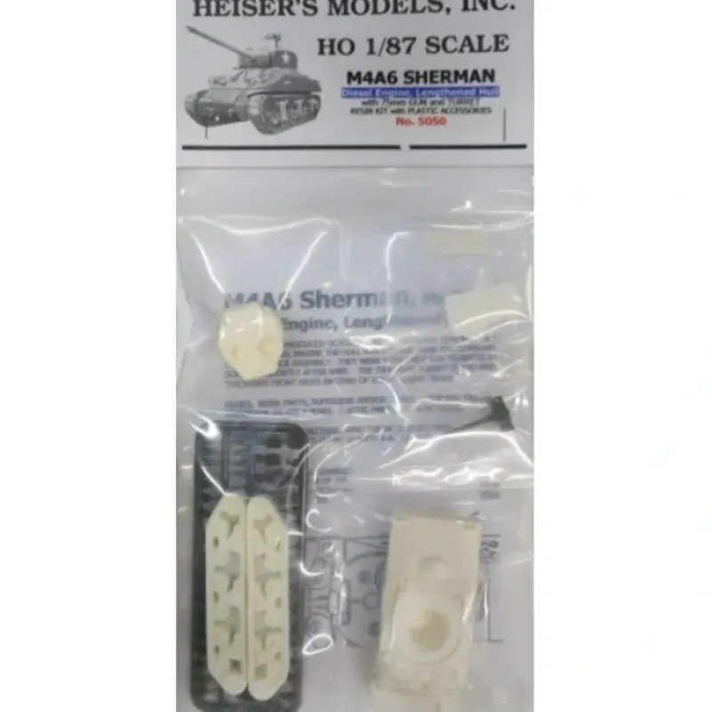 Clearance Heiser''s Models 5050 HO Sherman M4A6 Diesel Engine w/Lenthened Hull&Tracks Kit - Your Source for Gaming Essentials Trains