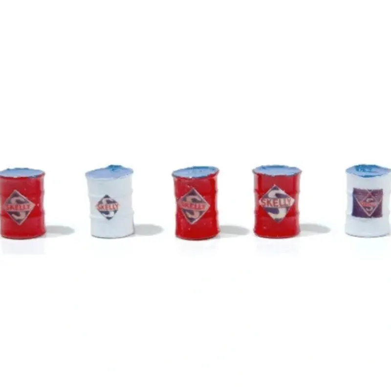 Best JL Innovative Design 576 HO Custom Oil Barrels Skelly (white, blue) (5) - Your Source for Gaming Essentials Trains