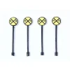 JL Innovative Design 853 RR Xing Warning Sign 4/ - Your Source for Gaming Essentials Trains
