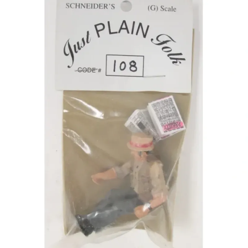 Discount Just Plain Folk 108 Man Sitting Reading Paper - Your Source for Gaming Essentials Trains