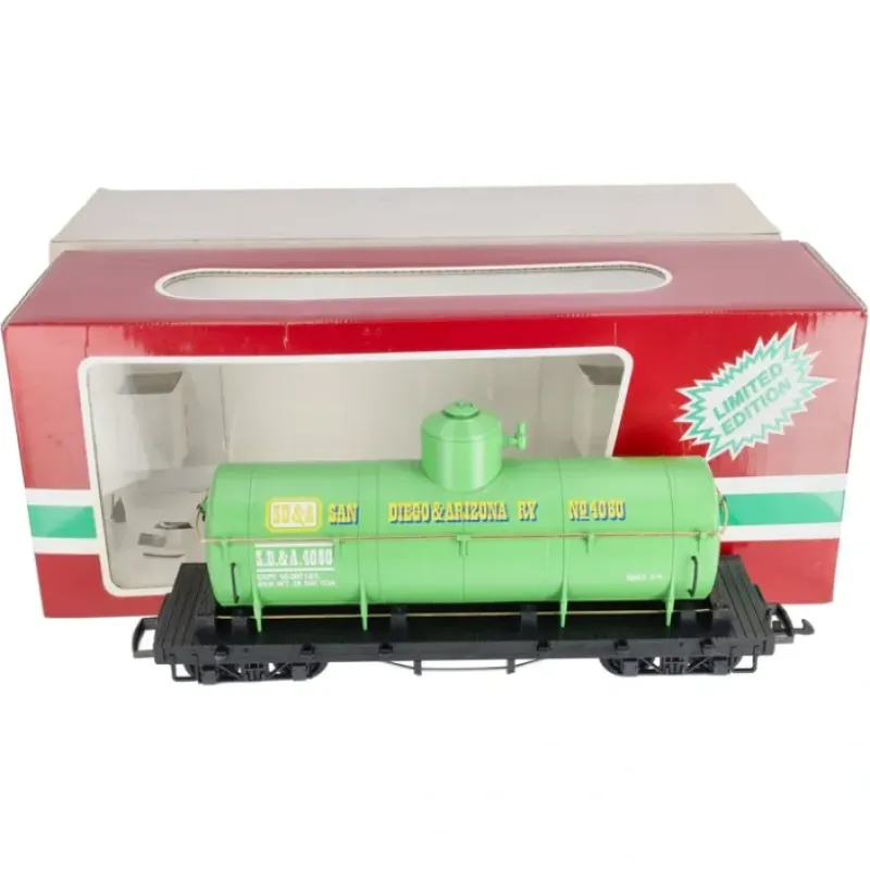 Clearance LGB 4080-Y05 G Scale San Diego & Arizona Tank Car LN/Box - Your Source for Gaming Essentials Trains