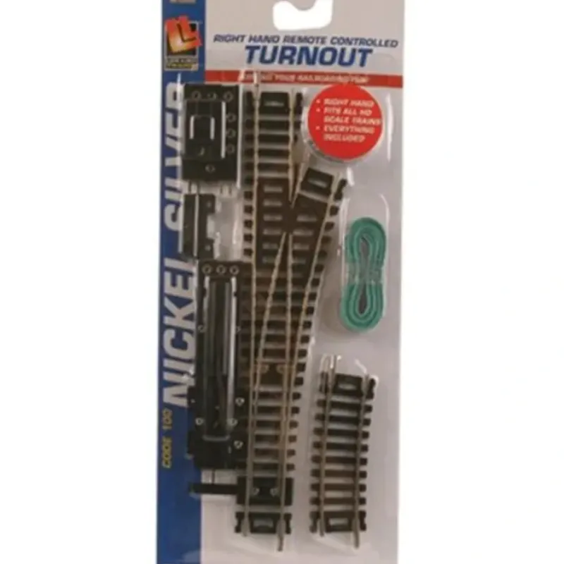 Sale Life Like 3002 HO Code 100 18'' Right Hand Remote Control Switch Turnout - Your Source for Gaming Essentials Trains