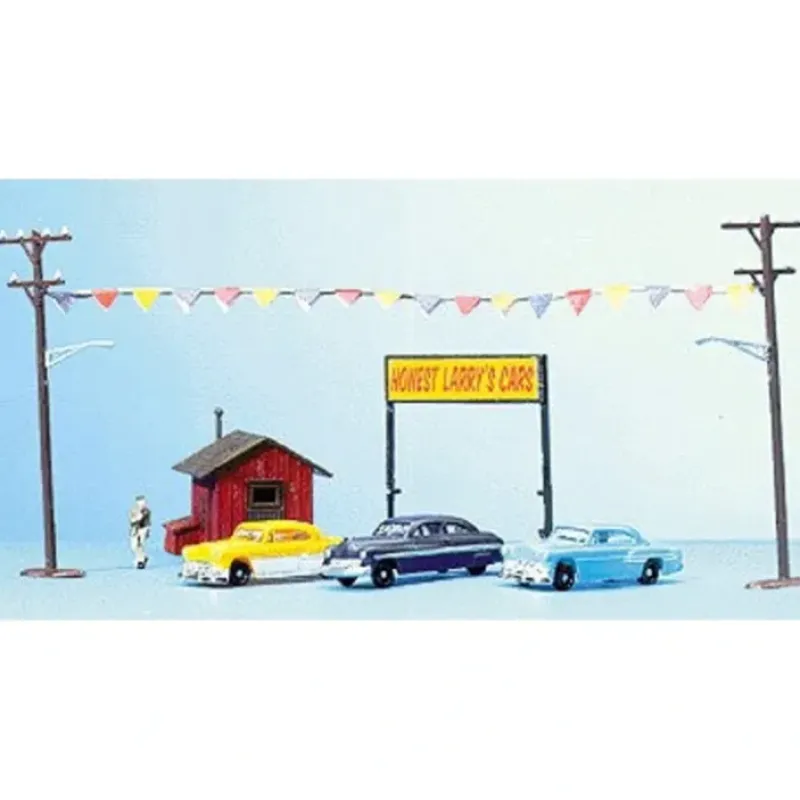 Hot Life Like 1324 HO Scene Master Scene Essentials Used Car Lot - Your Source for Gaming Essentials Trains