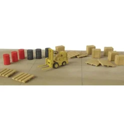 Online Life Like 1619 HO Scenemaster Fork Lift w/Barrels Crates & Drums - Your Source for Gaming Essentials Trains