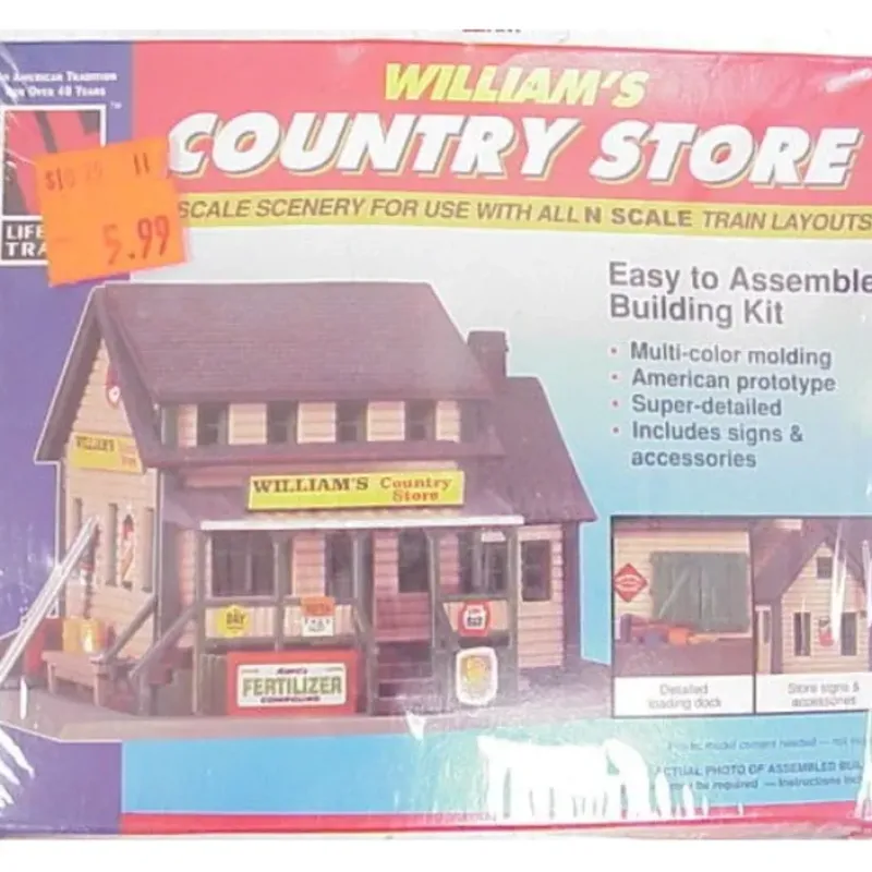 Life Like 7463 N Scale William's Country Store Building Kit - Your Source for Gaming Essentials Trains