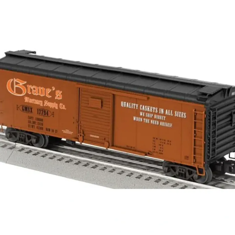 Outlet Lionel 6-17768 Graves Mortuary Supply Round-Roof Boxcar - Your Source for Gaming Essentials Trains