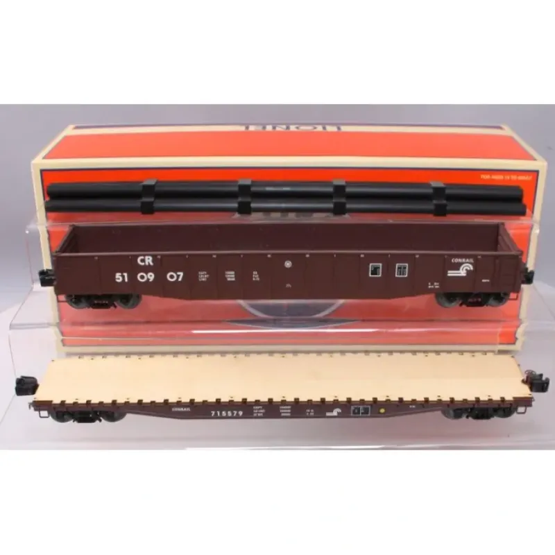 Sale Lionel 6-82670 O Gauge Conrail PS-5 Gondola & PS4 Flatcar with Pipe Load - Your Source for Gaming Essentials Trains