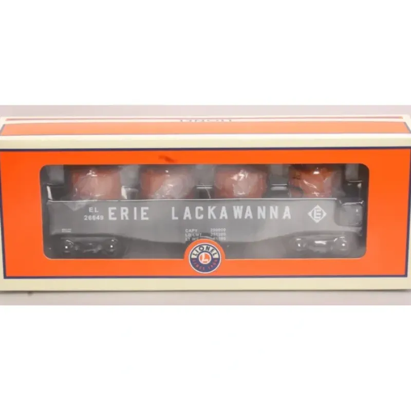 Clearance Lionel 6-26649 O Gauge Erie Lackawanna Gondola #26649 w/ Canisters - Your Source for Gaming Essentials Trains