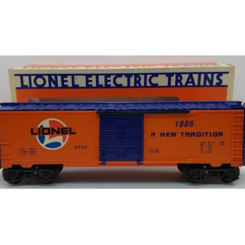 Clearance Lionel 6-9492 O Gauge Lionel Lines Orange/Blue Boxcar LN/Box - Your Source for Gaming Essentials Trains