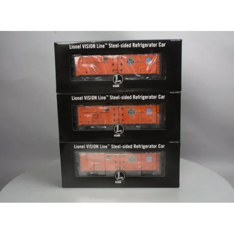 Outlet Lionel 6-81142 O VISIONLINE UPFE Steel Ice Reefer w/FreightSounds (Pack of 3) - Your Source for Gaming Essentials Trains