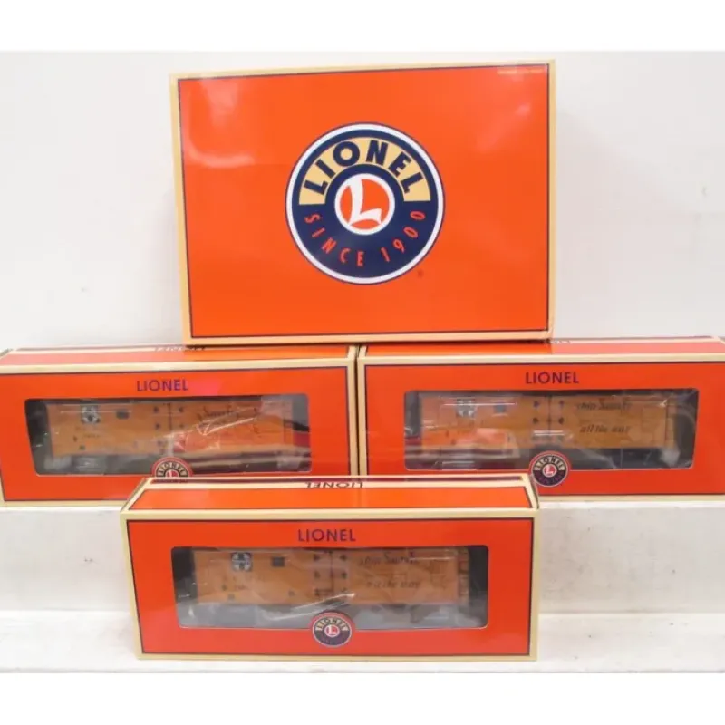 Outlet Lionel 6-17758 Santa Fe Steel-Sided Billboard Reefer (Set of 3) - Your Source for Gaming Essentials Trains