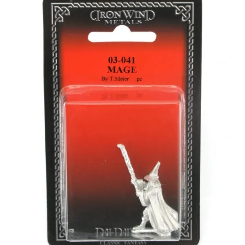 Tabletop Miniatures>Mage #03-041 Classic Ral Partha Fantasy RPG Metal Figure - Your Source for Gaming Essentials