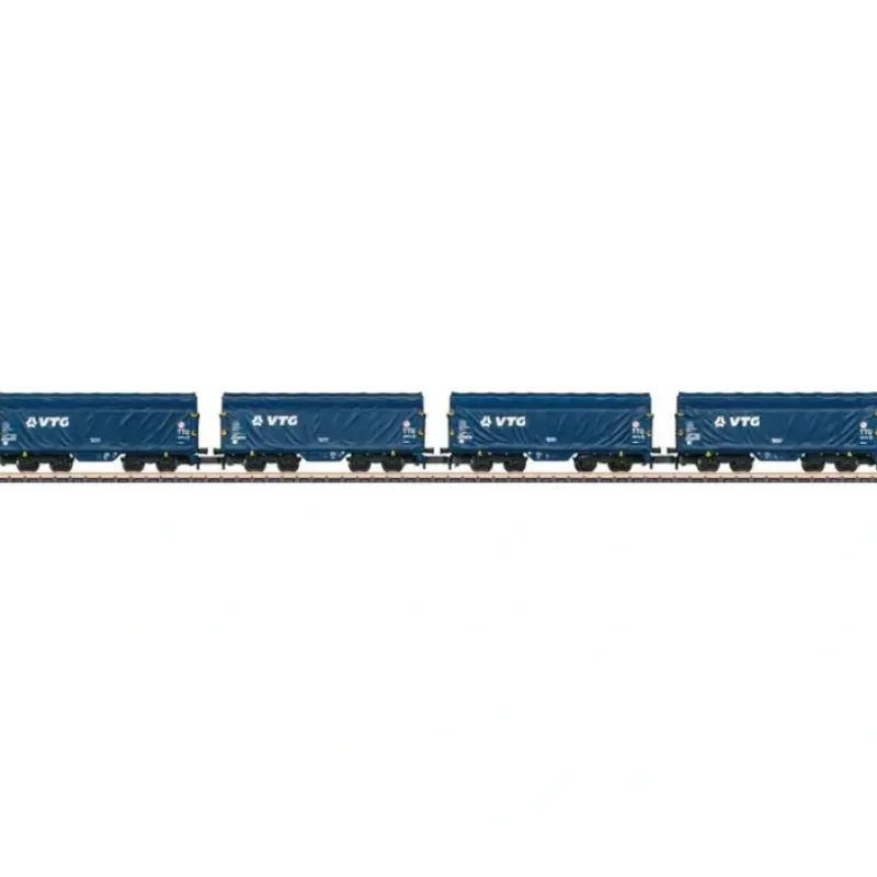 Clearance Marklin 86355 Z Scale VTG AG Sliding Tarp Cars Set (Set of 4) - Your Source for Gaming Essentials Trains