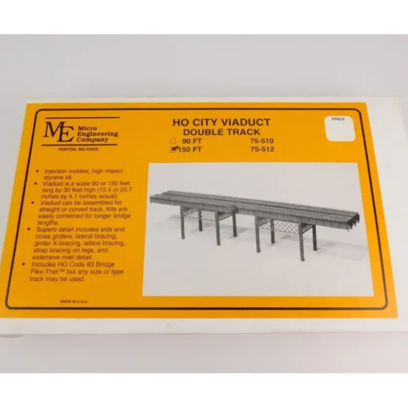 Sale Micro Engineering 75-512 HO 150' Double Track City Viaduct Kit - Your Source for Gaming Essentials Trains