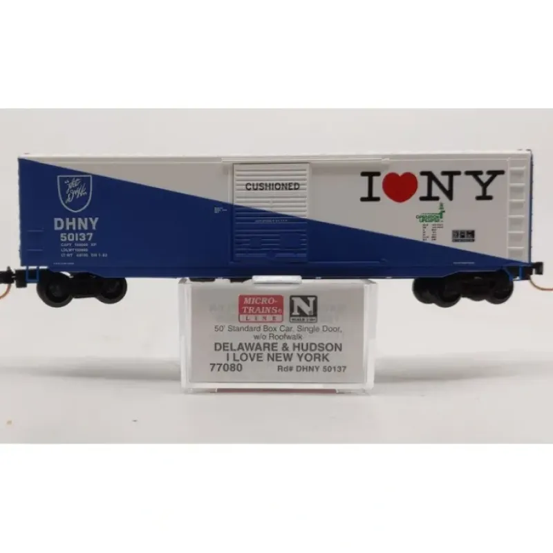 Best Micro-Trains 07700080 N Delaware & Hudson 50' Standard Single Door Boxcar #50137 NIB - Your Source for Gaming Essentials Trains