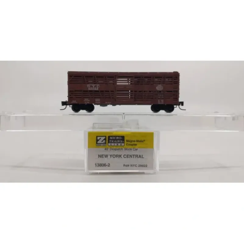 Micro-Trains 13806-2 Z Scale New York Central Stock Car #28022 NIB - Your Source for Gaming Essentials Trains