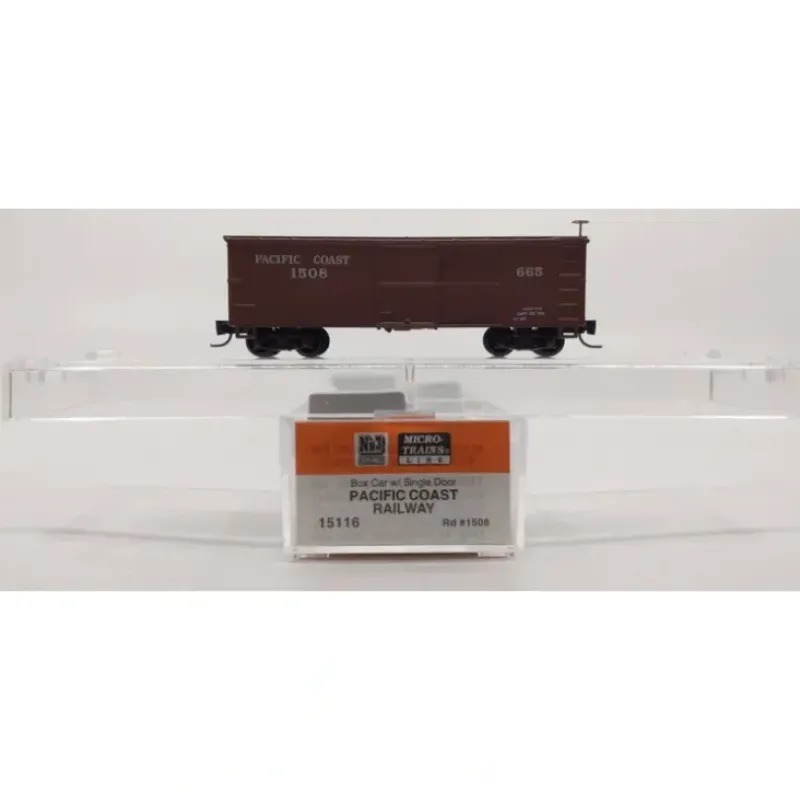 Micro-Trains Nn3 Scale Pacific Coast Railway Single Door Boxcar #1508 NIB - Your Source for Gaming Essentials* New