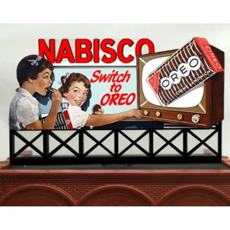 Miller Engineering 441752 HO/N Nabisco Oreo Animated Rooftop Billboard Small - Your Source for Gaming Essentials* Best