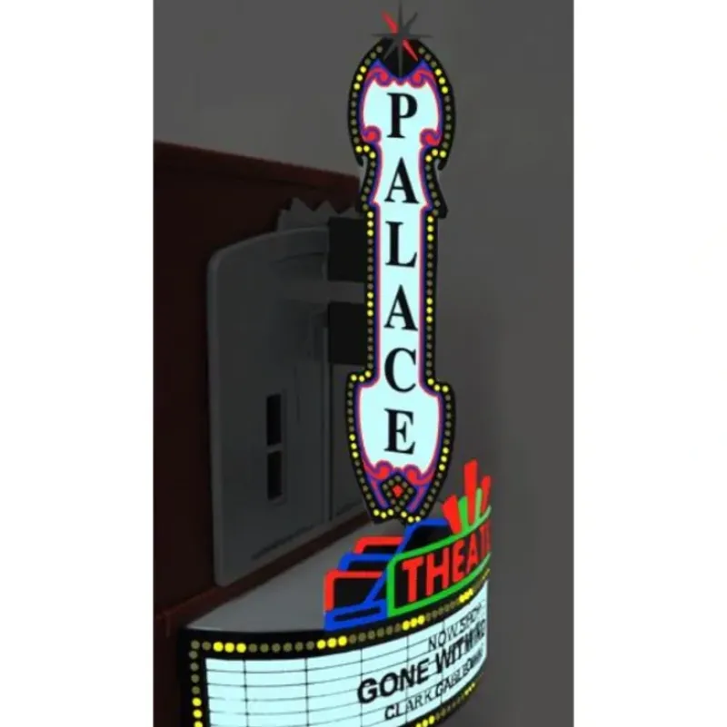 Miller Engineering 59981 HO/O Animated Neon Billboard Large Theater Combo Kit - Your Source for Gaming Essentials* Best