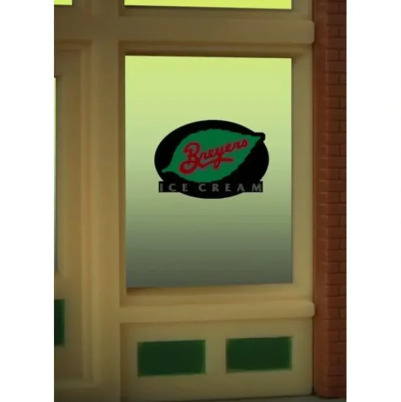 Miller Engineering 8810 HO/O Breyers Ice Cream Flashing Neon Window Sign - Your Source for Gaming Essentials* Discount