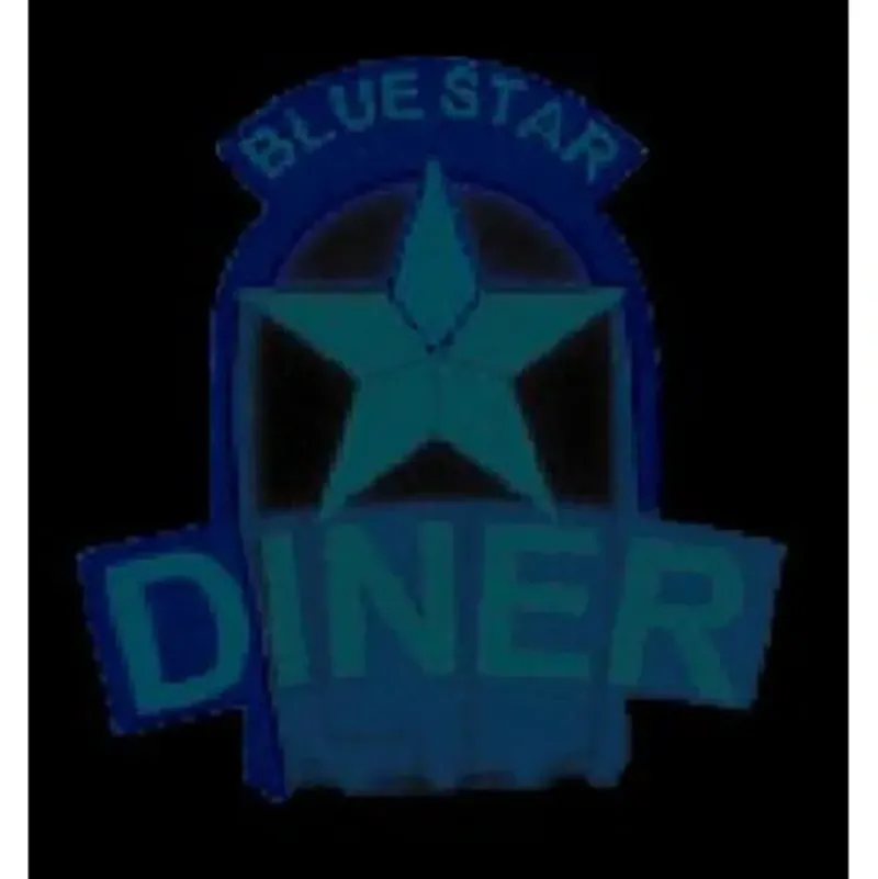 Miller Engineering 5581 Horizontal Sign Lighting Animated Blue-Star Diner Large - Your Source for Gaming Essentials* Online