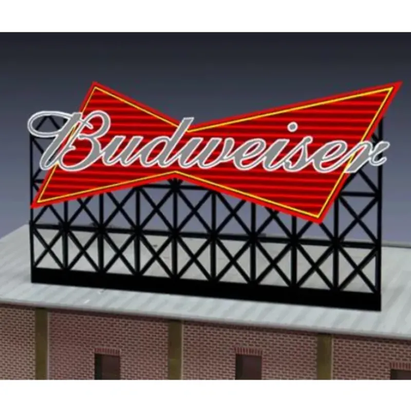 Miller Engineering 4982 N Budweiser Beer Animated Neon Billboard - Your Source for Gaming Essentials* New
