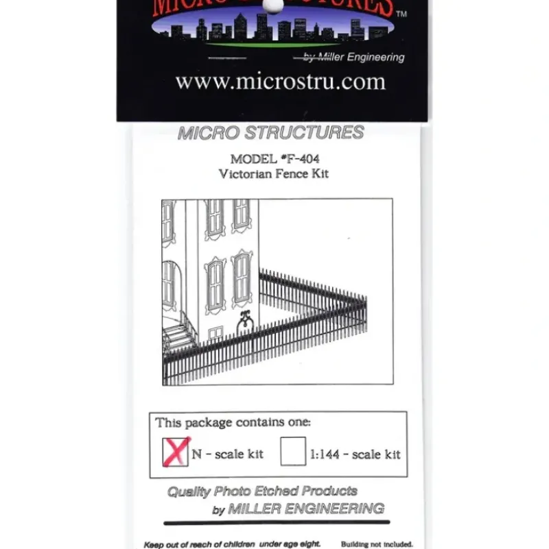 Miller Engineering 604042 N Photo-Etched Victorian Style Fence Kit Style #2 - Your Source for Gaming Essentials* Discount