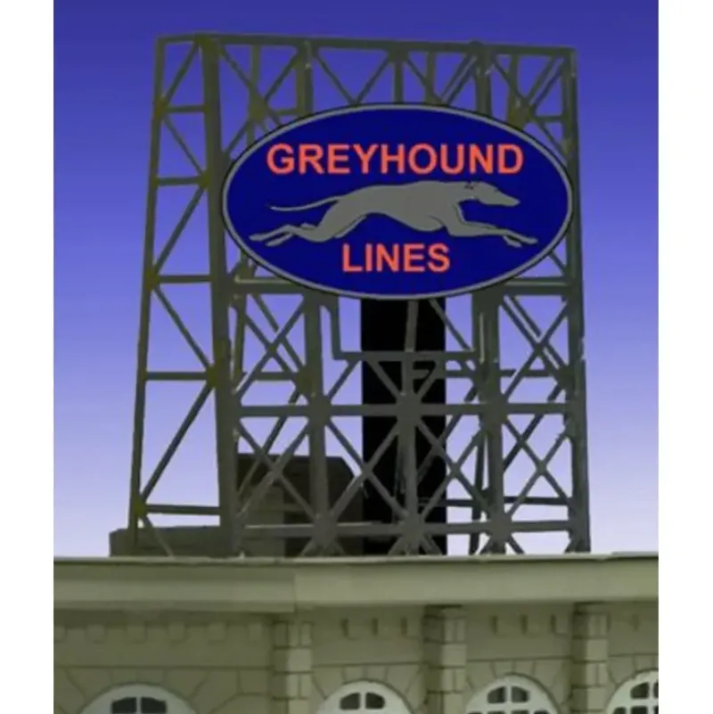 Miller Engineering 338950 N/Z Greyhound Animated Neon Billboard Small - Your Source for Gaming Essentials*