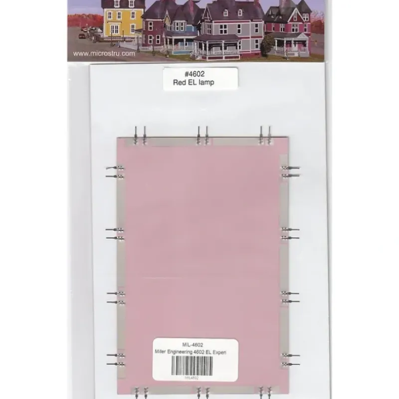 Miller Engineering 4602 O Scale Large Red EL 4x6 Lamp - Your Source for Gaming Essentials*
