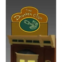 Miller Engineering 880801 O/HO The Drunken Clam Animated Neon Billboard Large - Your Source for Gaming Essentials* Outlet