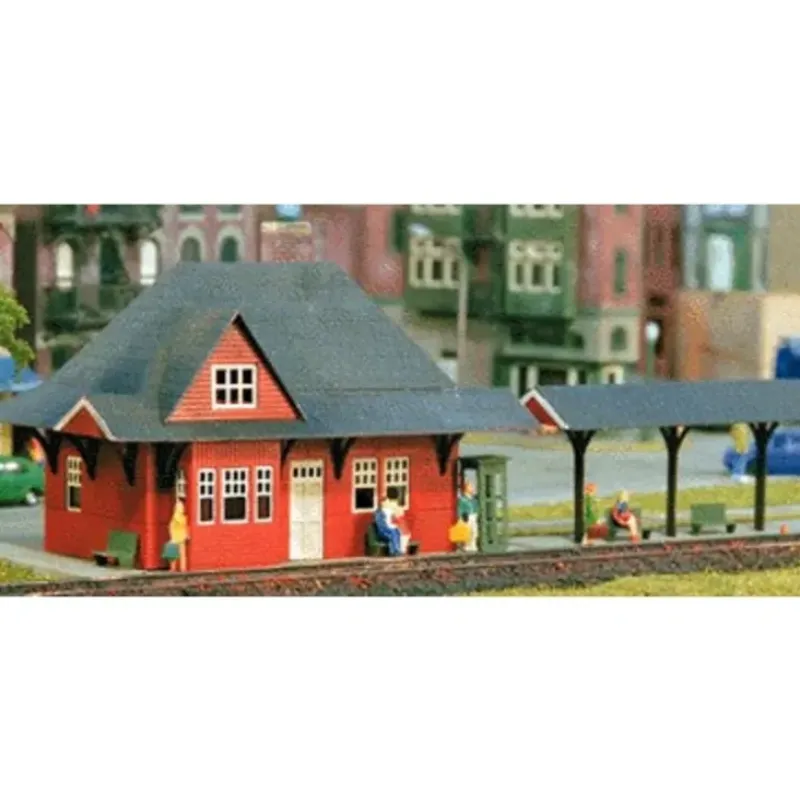 Miller Engineering Z-1010 Z Scale Train Station Building Kit - Your Source for Gaming Essentials* Sale