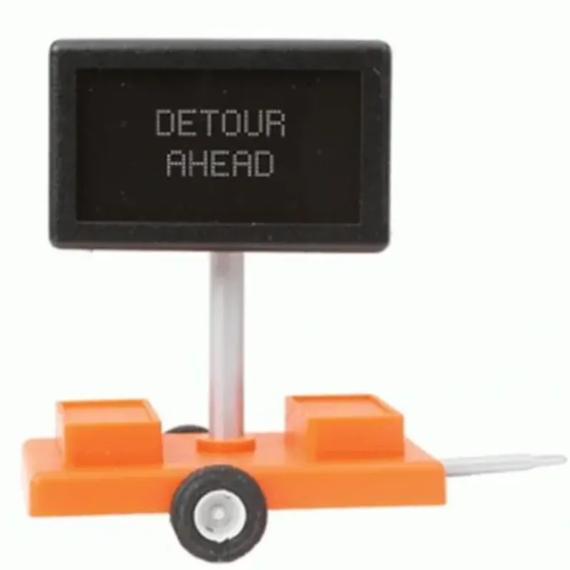 Miniatronics 85-504-01 O Road Sign, Detour Ahead - Your Source for Gaming Essentials* New