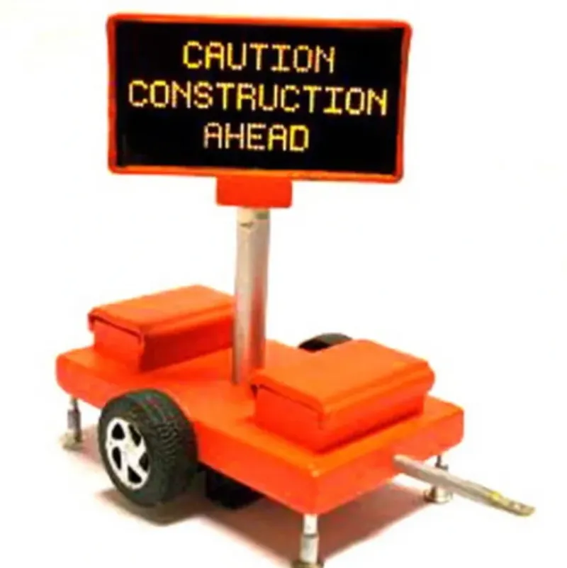 Miniatronics 85-501-01 O Scale Construction Ahead Road Sign - Your Source for Gaming Essentials* Online