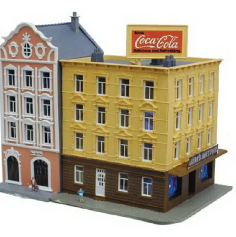 Model Power 2605 N Gift Shop & Boutique Built Up Lighted W/2Hand Painted Figures - Your Source for Gaming Essentials* Clearance