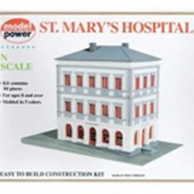 Model Power 1505 N Scale St. Mary's Hospital Building Kit - Your Source for Gaming Essentials* Outlet