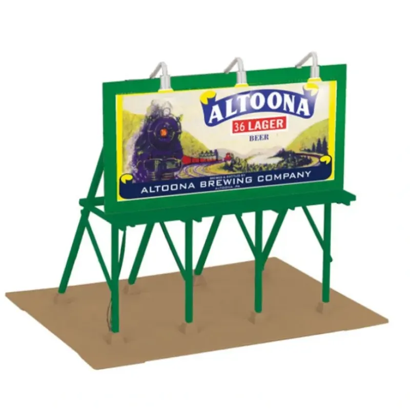 MTH 30-90481 Altoona "36 Lager" Lighted Billboard - Your Source for Gaming Essentials*