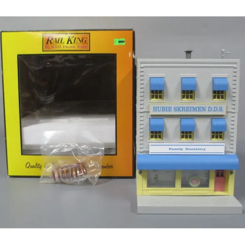 MTH 30-90155 Hubie Skriemen D.D.S. 3-Story City w/Fire Escape & Blinking Sign - Your Source for Gaming Essentials*
